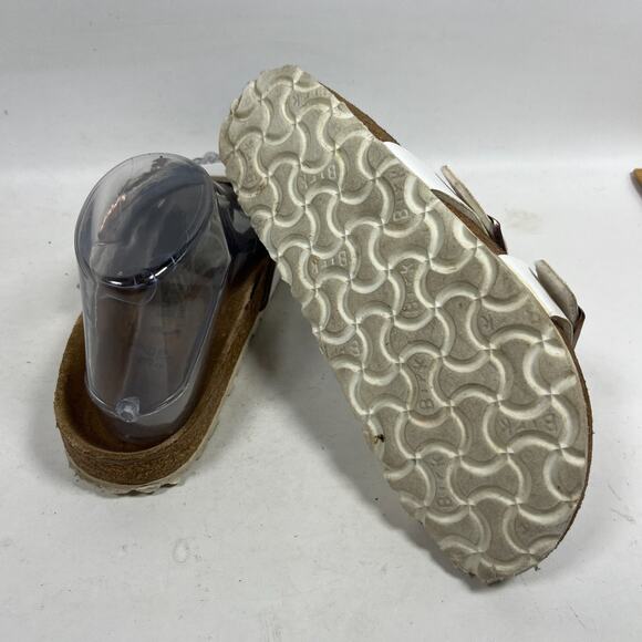 BIRKENSTOCK Sandals Womens 36 L5 Yao Balance Birko Flor Buckle Strap White - Picture 12 of 13